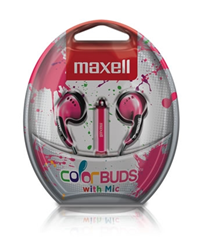 Maxell Colorbuds W/ Mic Pink