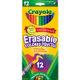 Crayola Erasable Colored Pencils Assorted Colors 12 Pack